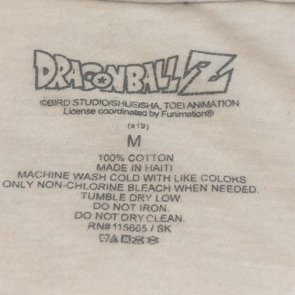 Dragon Ball Z Bird Studio Toei Animation White Graphic Shirt Men Size Medium - Picture 10 of 12
